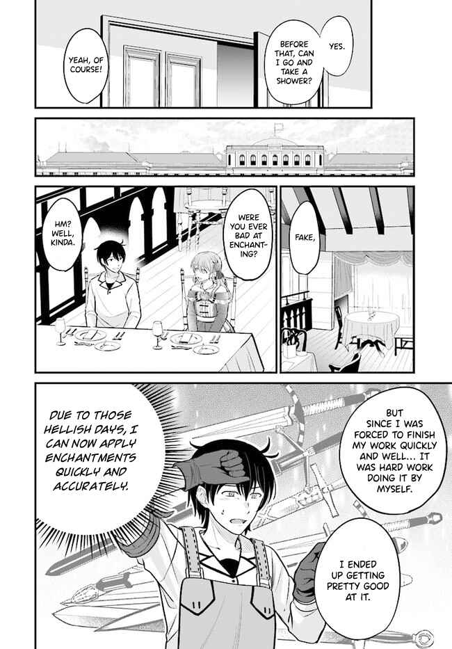 Page 9 Chapter 4.1 Kyuutei Kajishi no Shiawase na Nichijou: Black na Shokuba wo Tsuihou Saretaga, Ringoku de Koushaku Reijou ni Dekiaisarenagara White na Seikatsu Okurimasu
