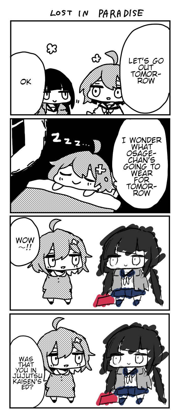 Page 1 Chapter 15 Osage-chan 4koma
