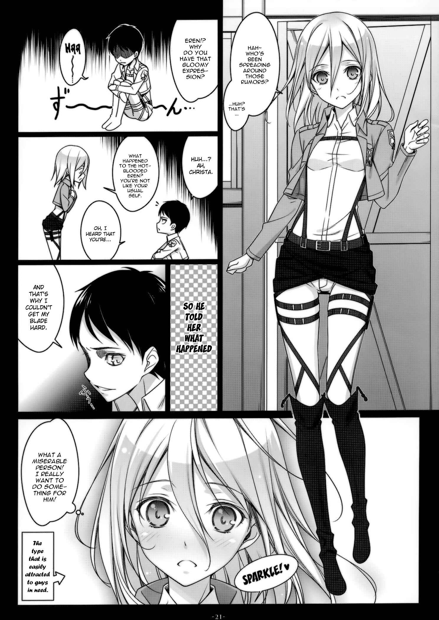 Page 20 Chapter Unknown_0280 Shingeki no Kyojin - ATTACK ON MIKASA! (Doujinshi)