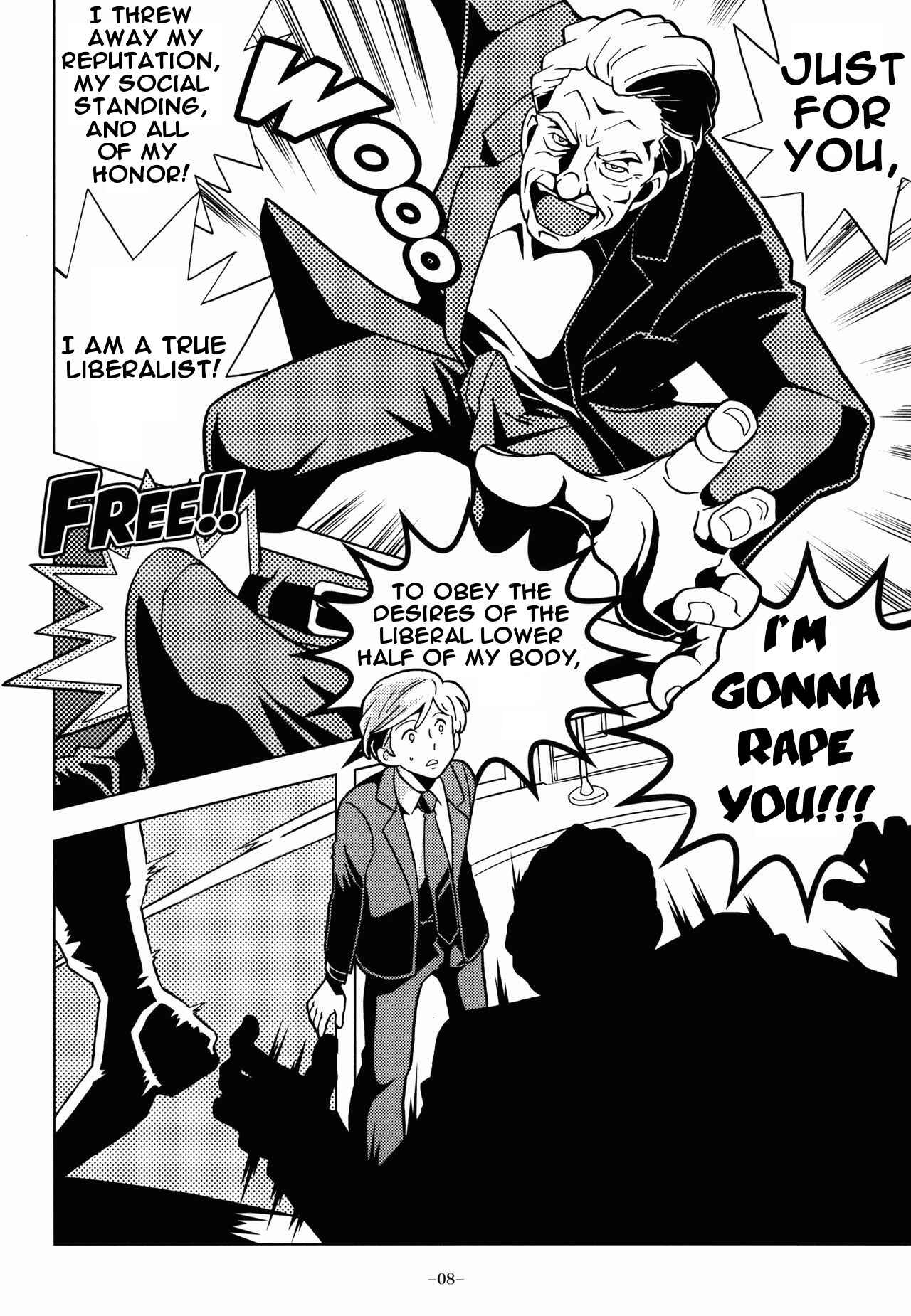 Page 8 Chapter 1 Daitouryou Goreisoku Kikiippatsu!! - The Son of the President