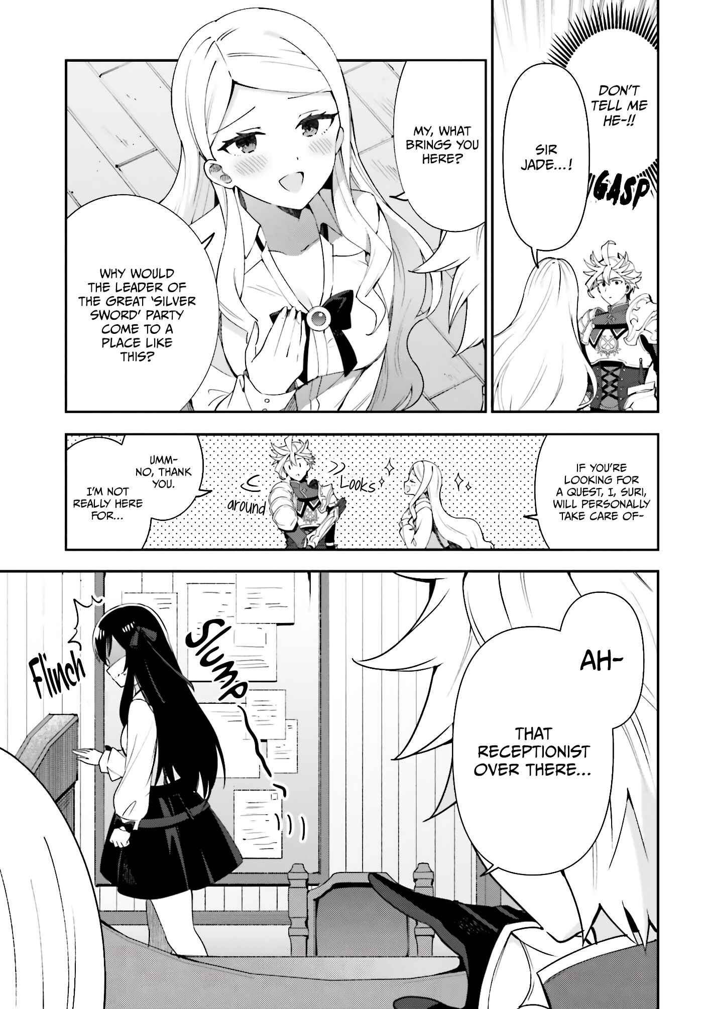 Page 4 Chapter 3 Guild no Uketsukejou Desu ga, Zangyou wa Iya Nanode Boss wo Solo Toubatsu Shiyou to Omoimasu