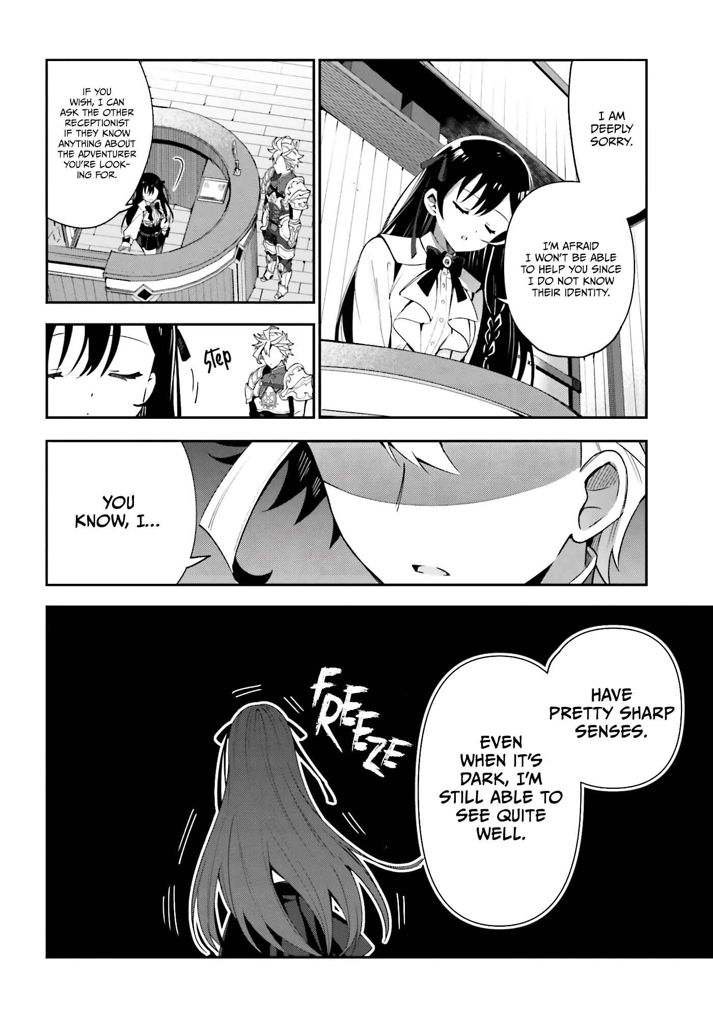 Page 7 Chapter 3 Guild no Uketsukejou Desu ga, Zangyou wa Iya Nanode Boss wo Solo Toubatsu Shiyou to Omoimasu