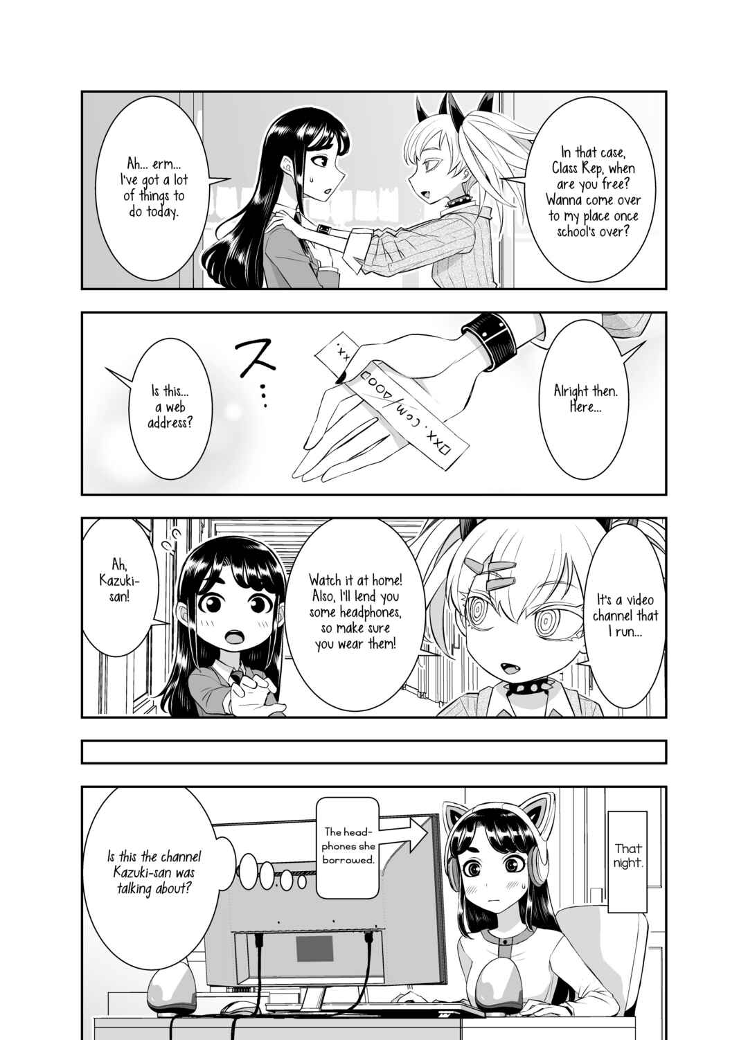 Page 1 Chapter 7 The Class Rep With Weak Ears and The Punk Gyaru-chan Who Attacks Ears