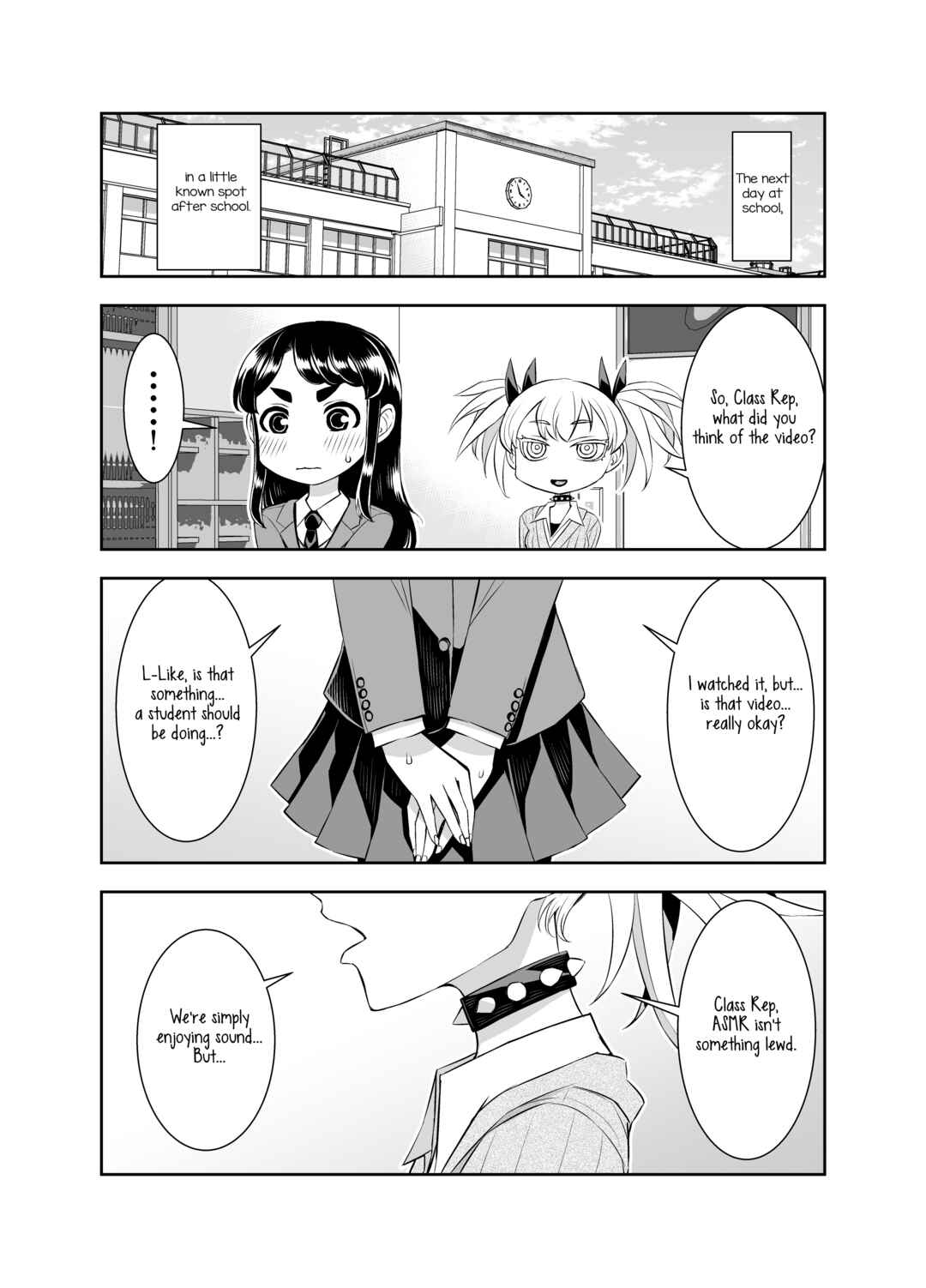 Page 1 Chapter 9 The Class Rep With Weak Ears and The Punk Gyaru-chan Who Attacks Ears