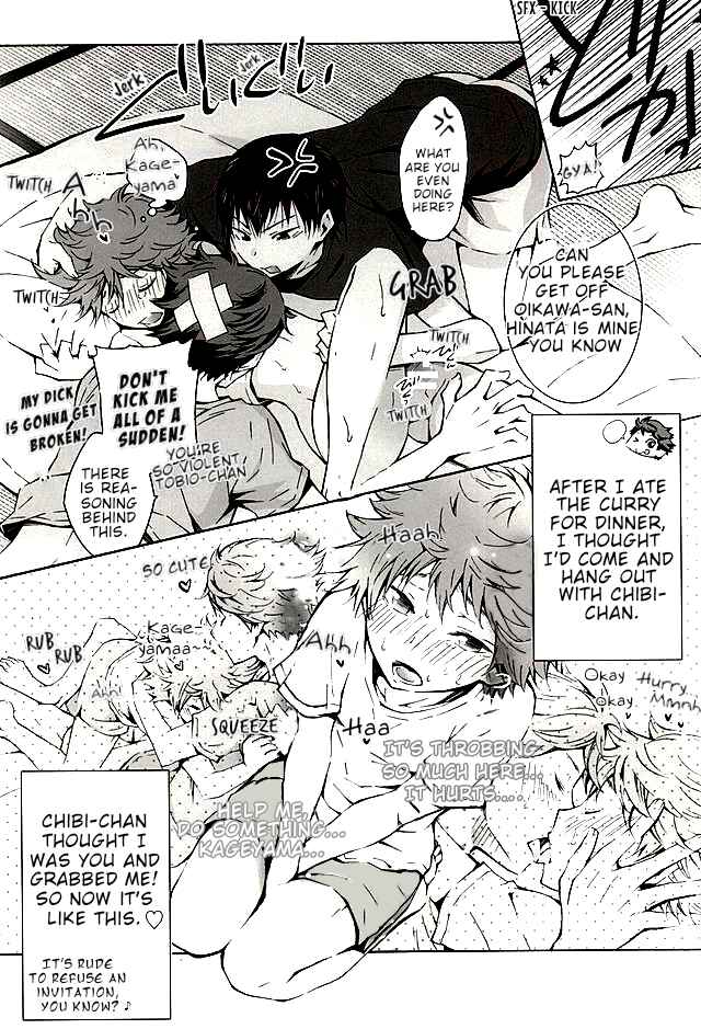 Page 9 Chapter Unknown_4dd6 Haikyuu!! - 3P KageHina (Doujinshi)