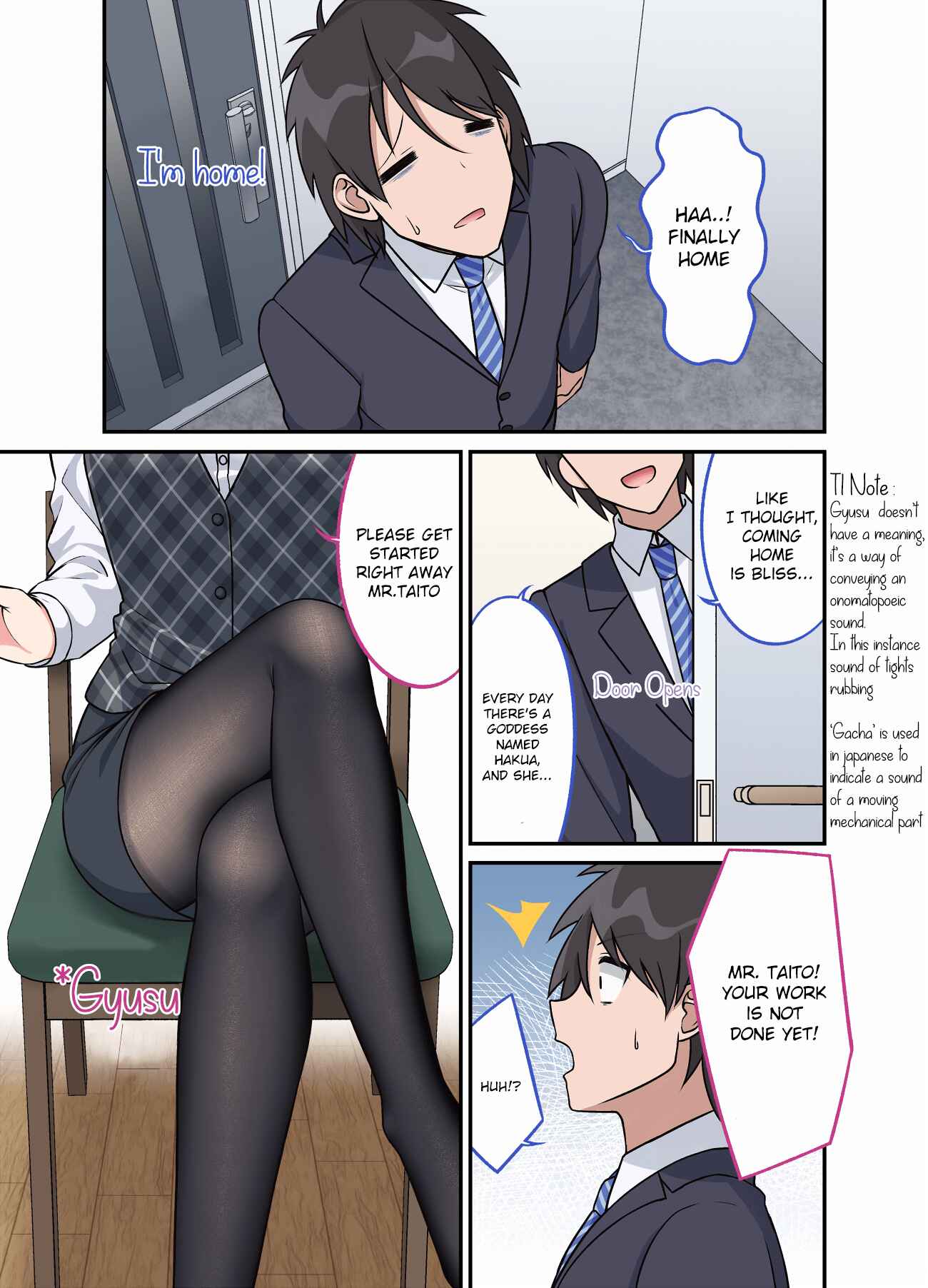 Page 1 Chapter 34 Tights de Iyashite Kureru Yome