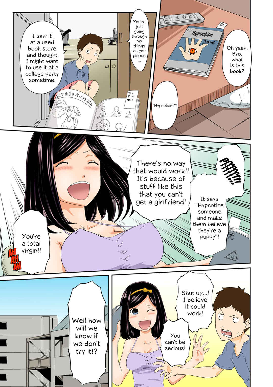 Page 4 Chapter 1 PeroHame Saiminjutsu! ~Namaiki na Imouto yo, Inu ni Naare!~ (Official Colored)