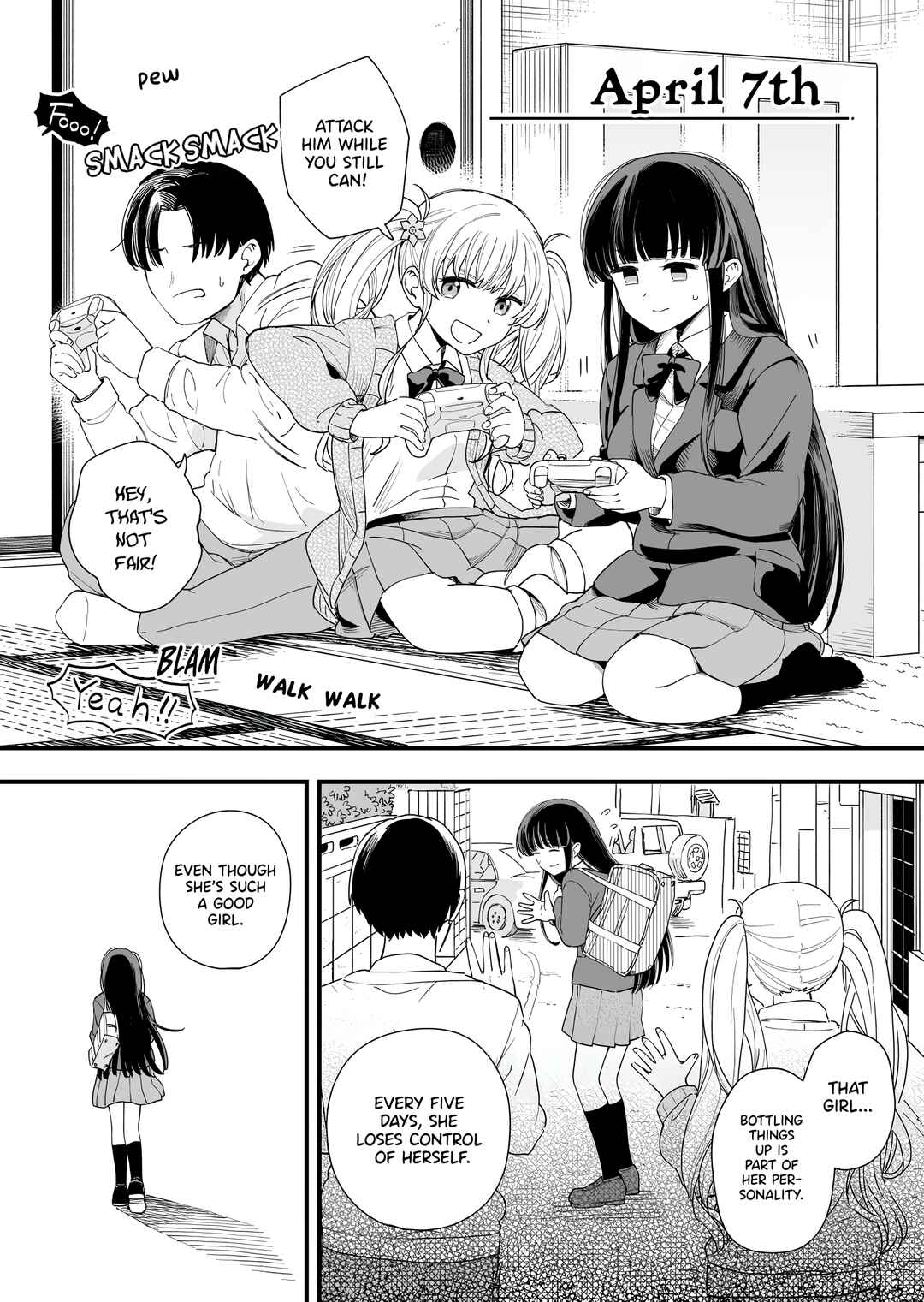 Page 1 Chapter 7 3-no Baisuu to San no Tsuku Hi dake Sasetekureru Gimai to Go no Baisuu no Hi dake Taga ga Hazureru Imouto no Tomodachi