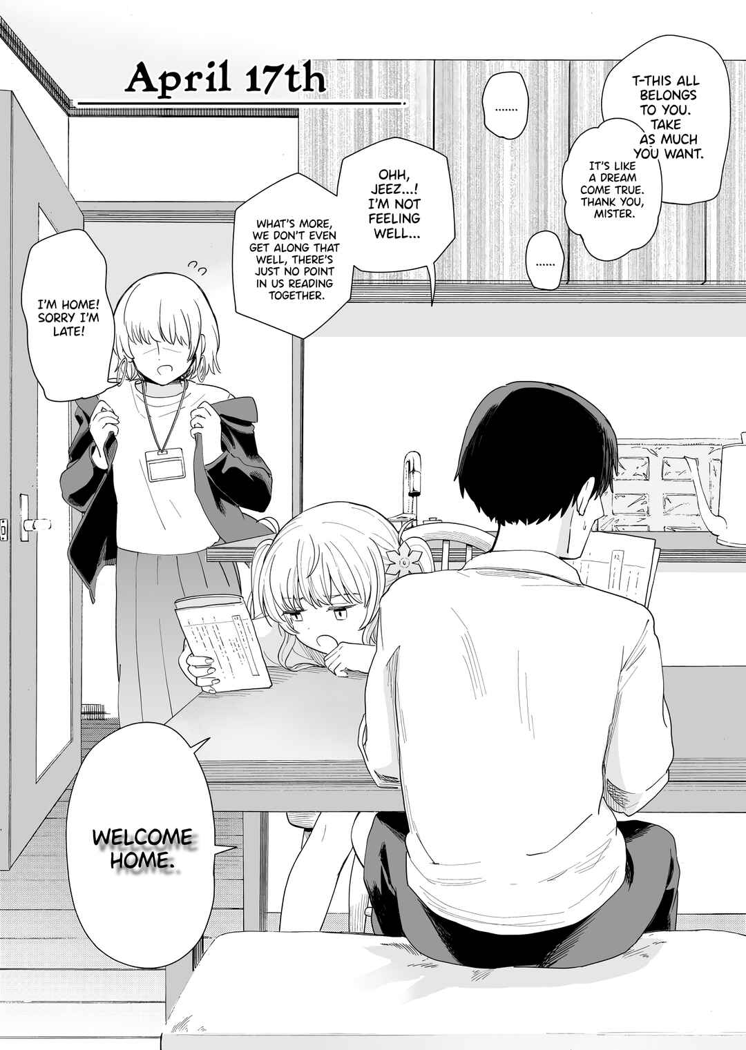Page 1 Chapter 17 3-no Baisuu to San no Tsuku Hi dake Sasetekureru Gimai to Go no Baisuu no Hi dake Taga ga Hazureru Imouto no Tomodachi