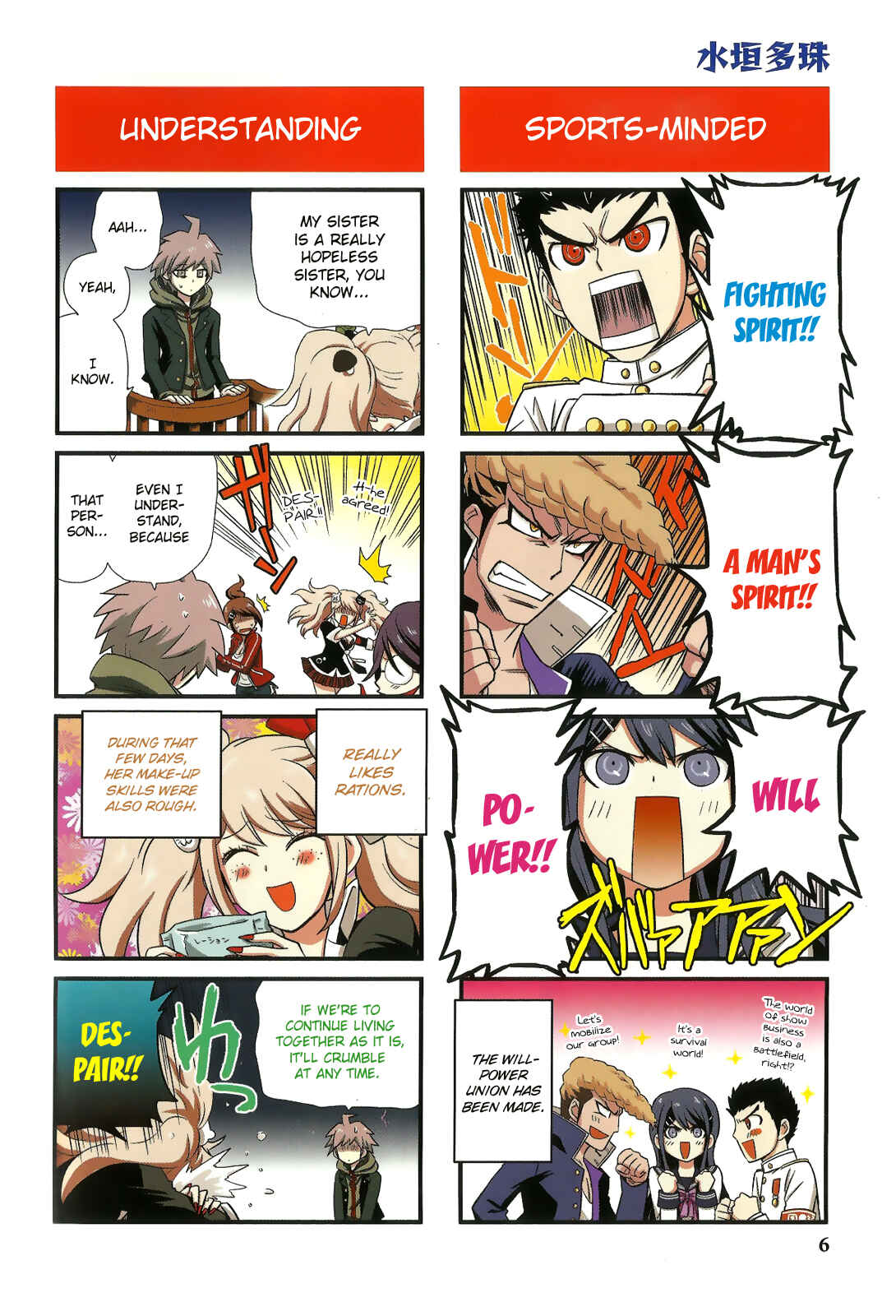 Page 8 Chapter 1 Danganronpa - The Academy of Hope and the High School Students of Despair 4-koma Kings