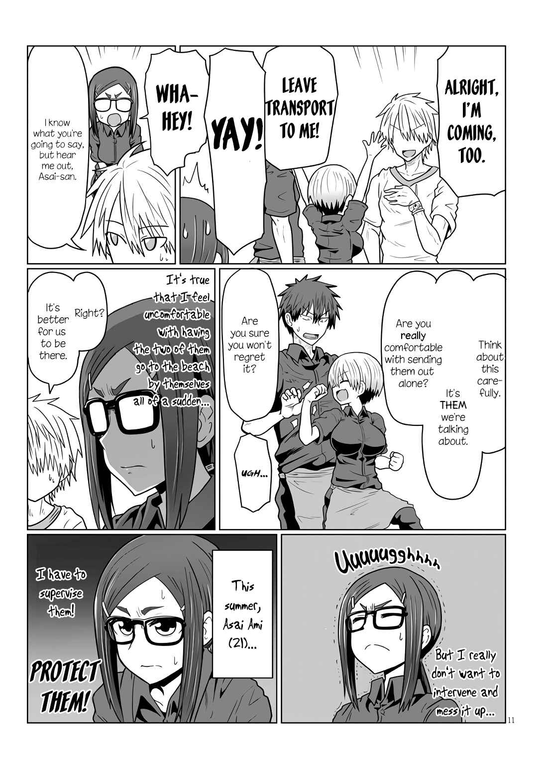 Page 11 Chapter 18 Uzaki-chan wa Asobitai!
