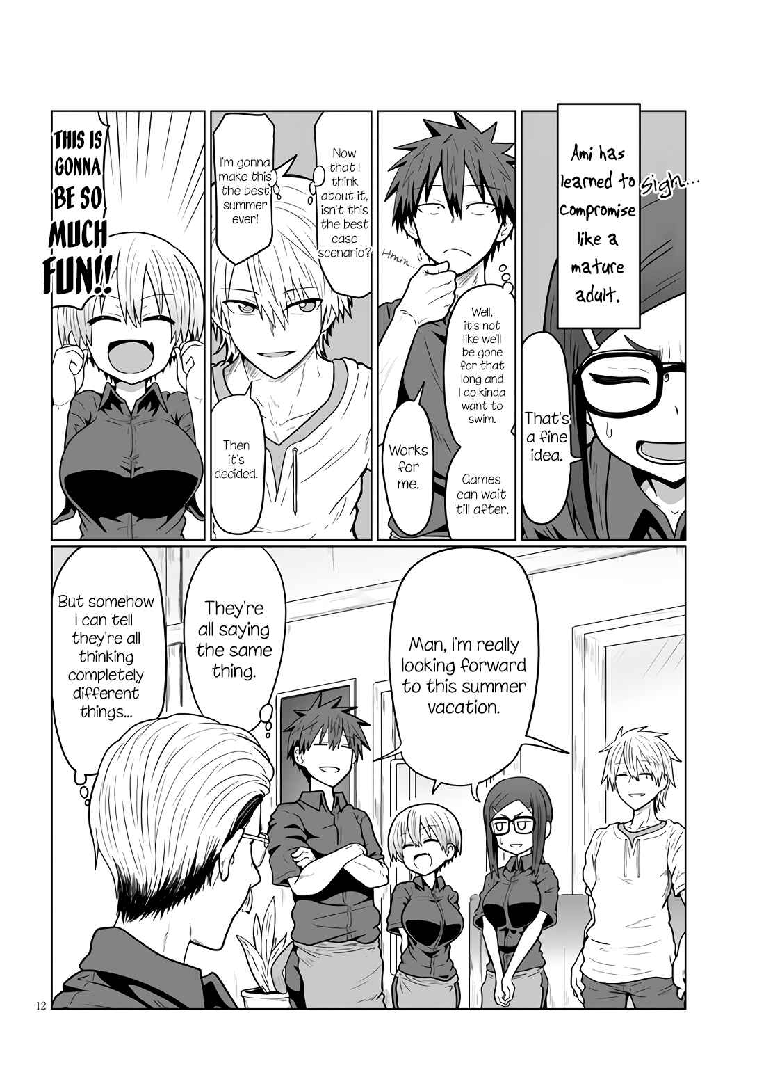 Page 12 Chapter 18 Uzaki-chan wa Asobitai!