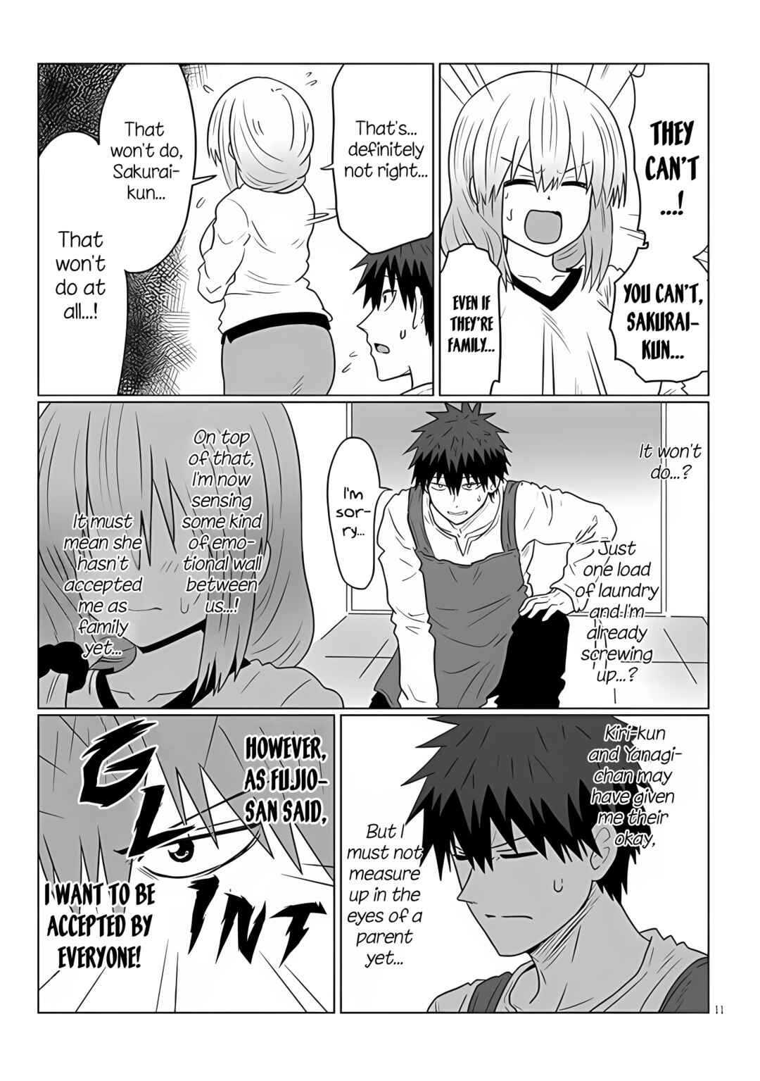 Page 11 Chapter 111 Uzaki-chan wa Asobitai!