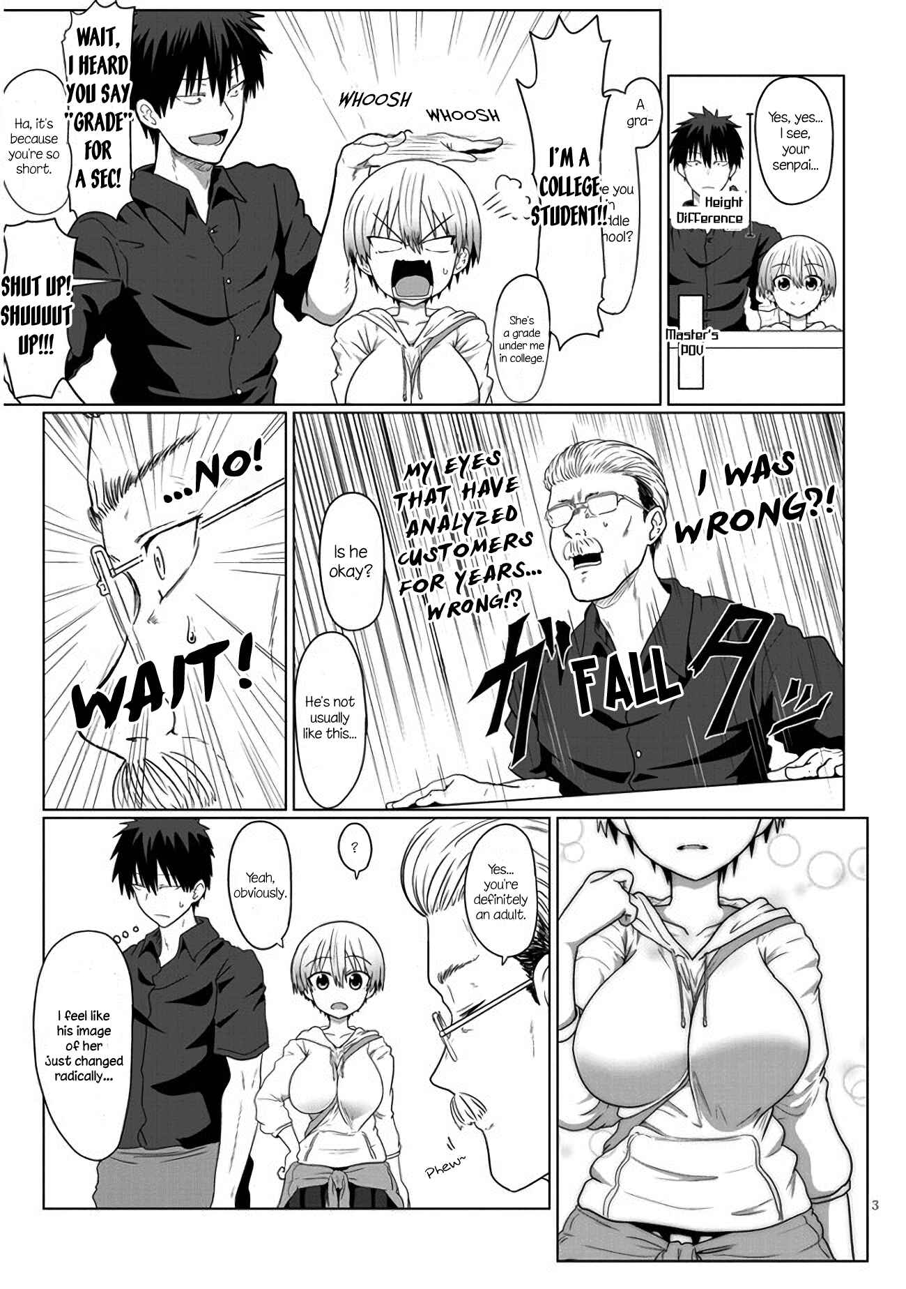 Page 3 Chapter 4 Uzaki-chan wa Asobitai!