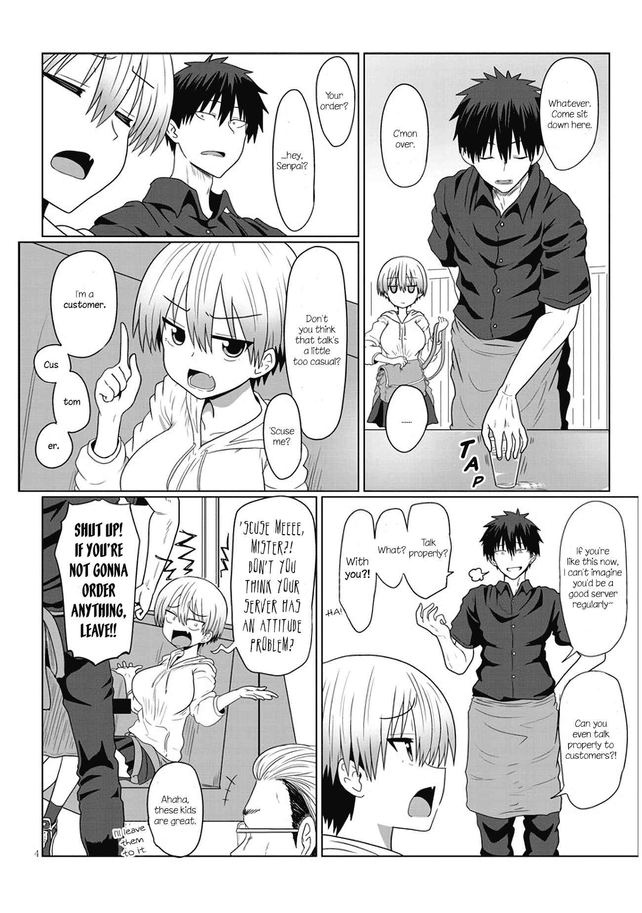 Page 4 Chapter 4 Uzaki-chan wa Asobitai!