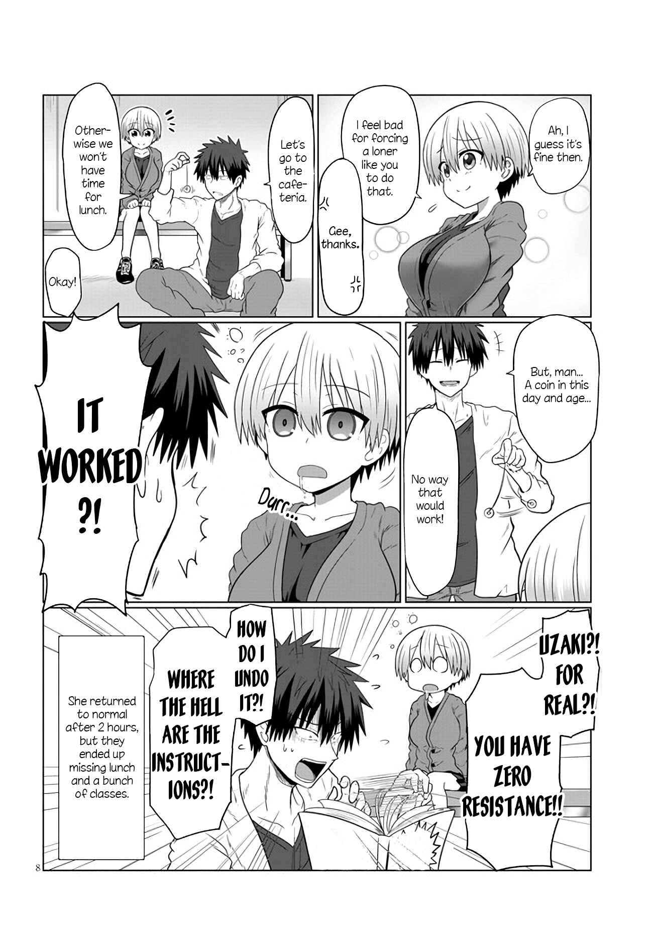 Page 8 Chapter 10 Uzaki-chan wa Asobitai!