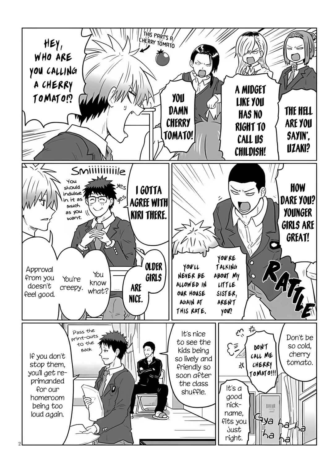 Page 2 Chapter 112 Uzaki-chan wa Asobitai!