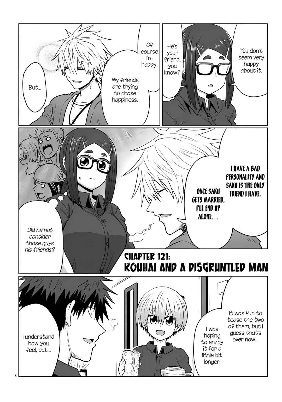 Page 6 Chapter 121 Uzaki-chan wa Asobitai!