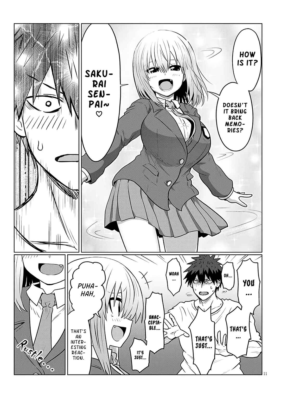 Page 11 Chapter 125 Uzaki-chan wa Asobitai!