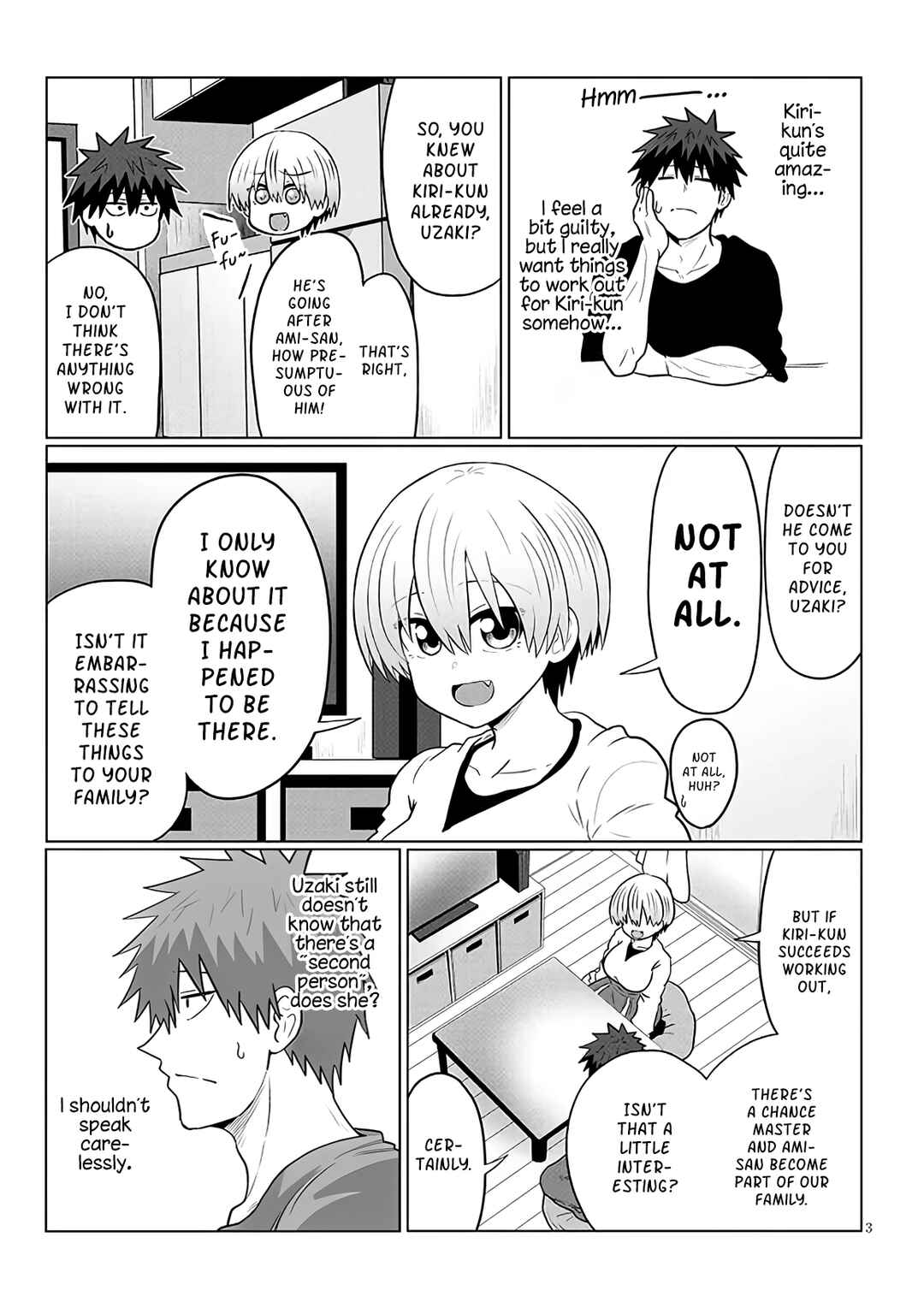 Page 3 Chapter 125 Uzaki-chan wa Asobitai!