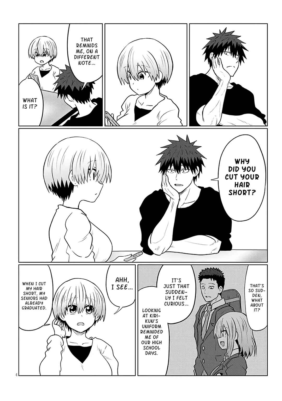Page 4 Chapter 125 Uzaki-chan wa Asobitai!