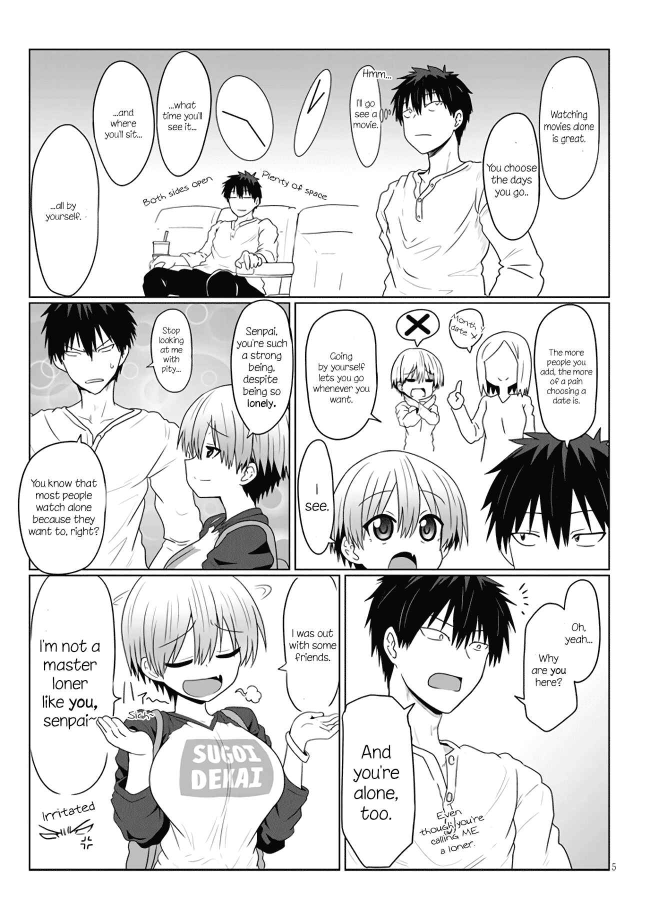 Page 5 Chapter 2 Uzaki-chan wa Asobitai!
