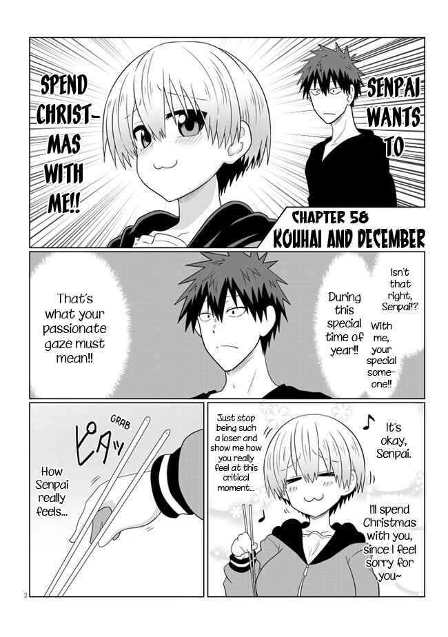 Page 2 Chapter 58 Uzaki-chan wa Asobitai!