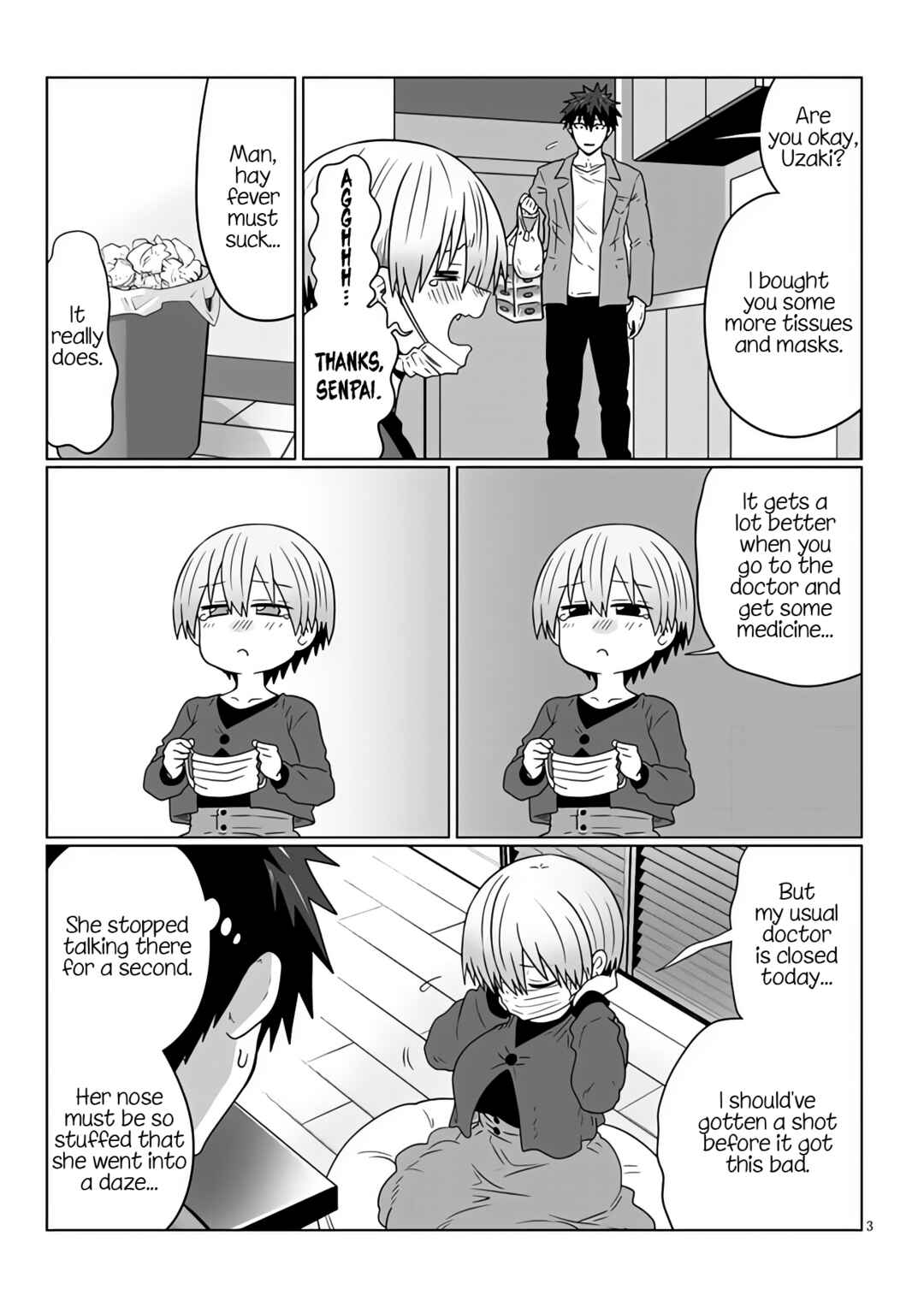 Page 3 Chapter 96 Uzaki-chan wa Asobitai!