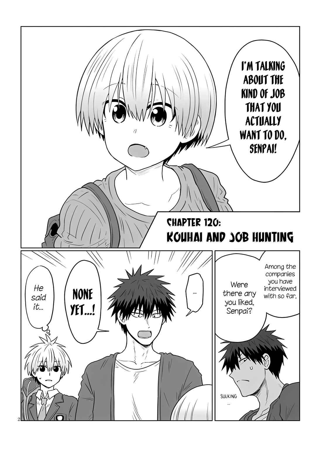 Page 2 Chapter 120 Uzaki-chan wa Asobitai!