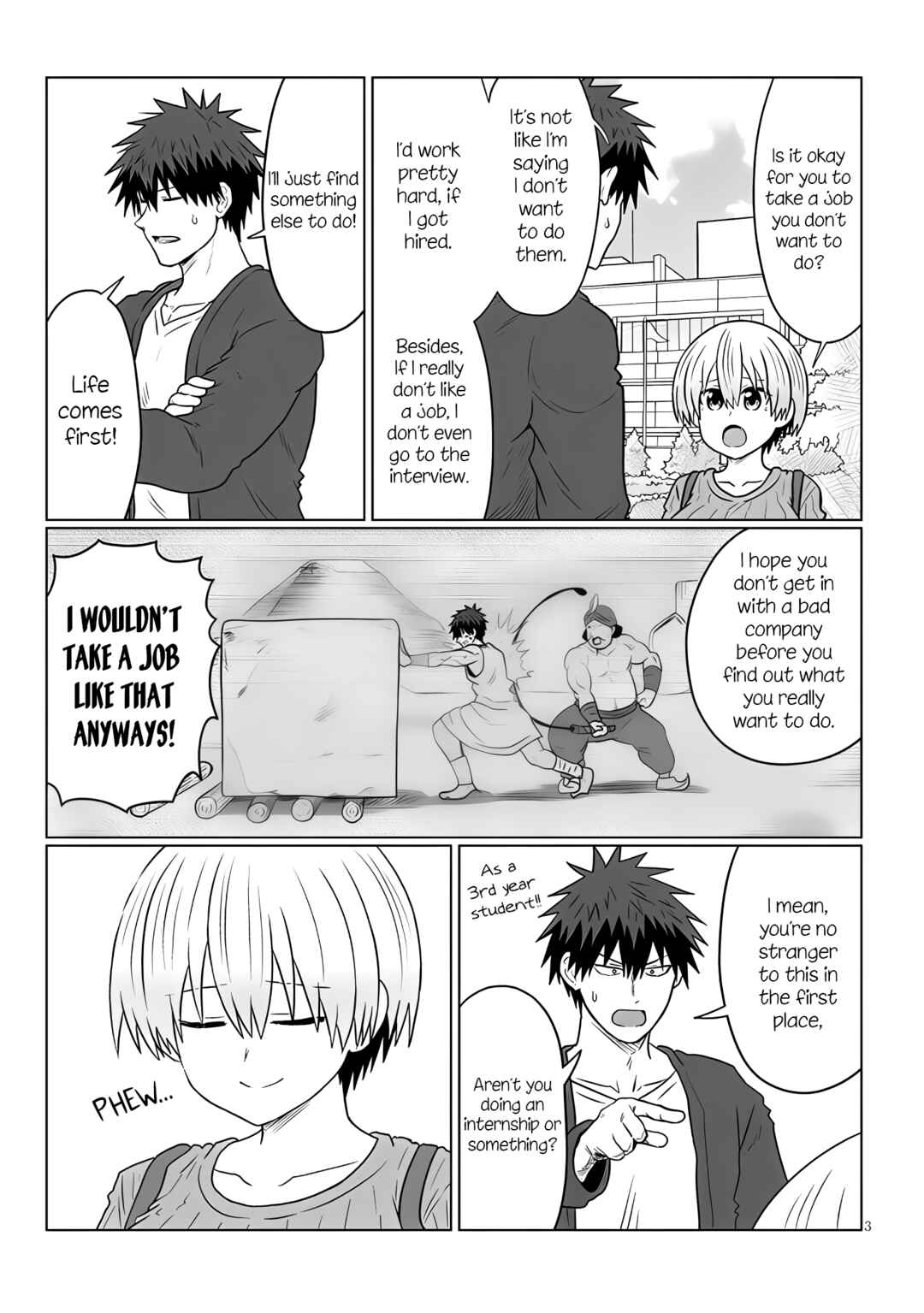 Page 3 Chapter 120 Uzaki-chan wa Asobitai!
