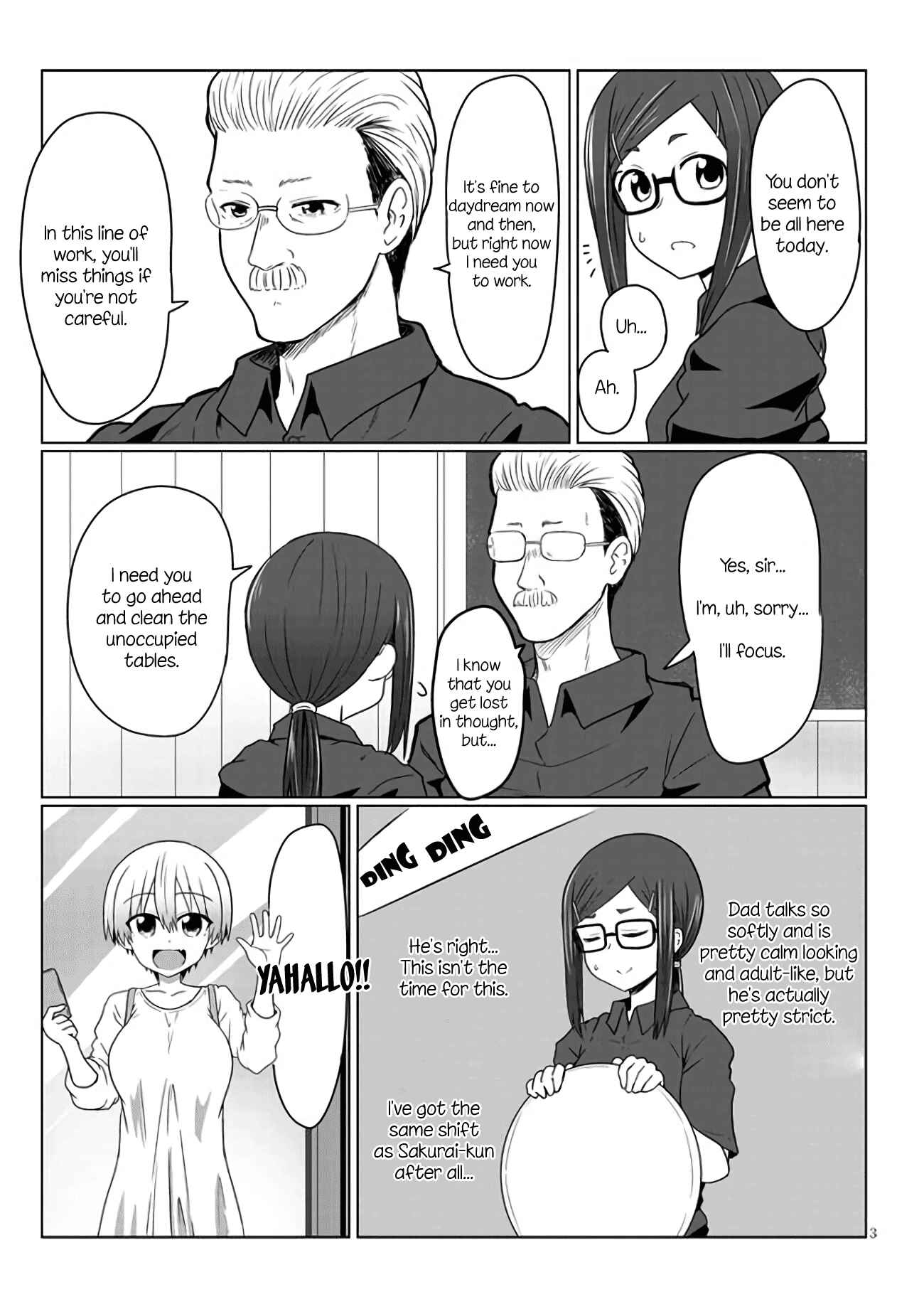 Page 3 Chapter 7 Uzaki-chan wa Asobitai!