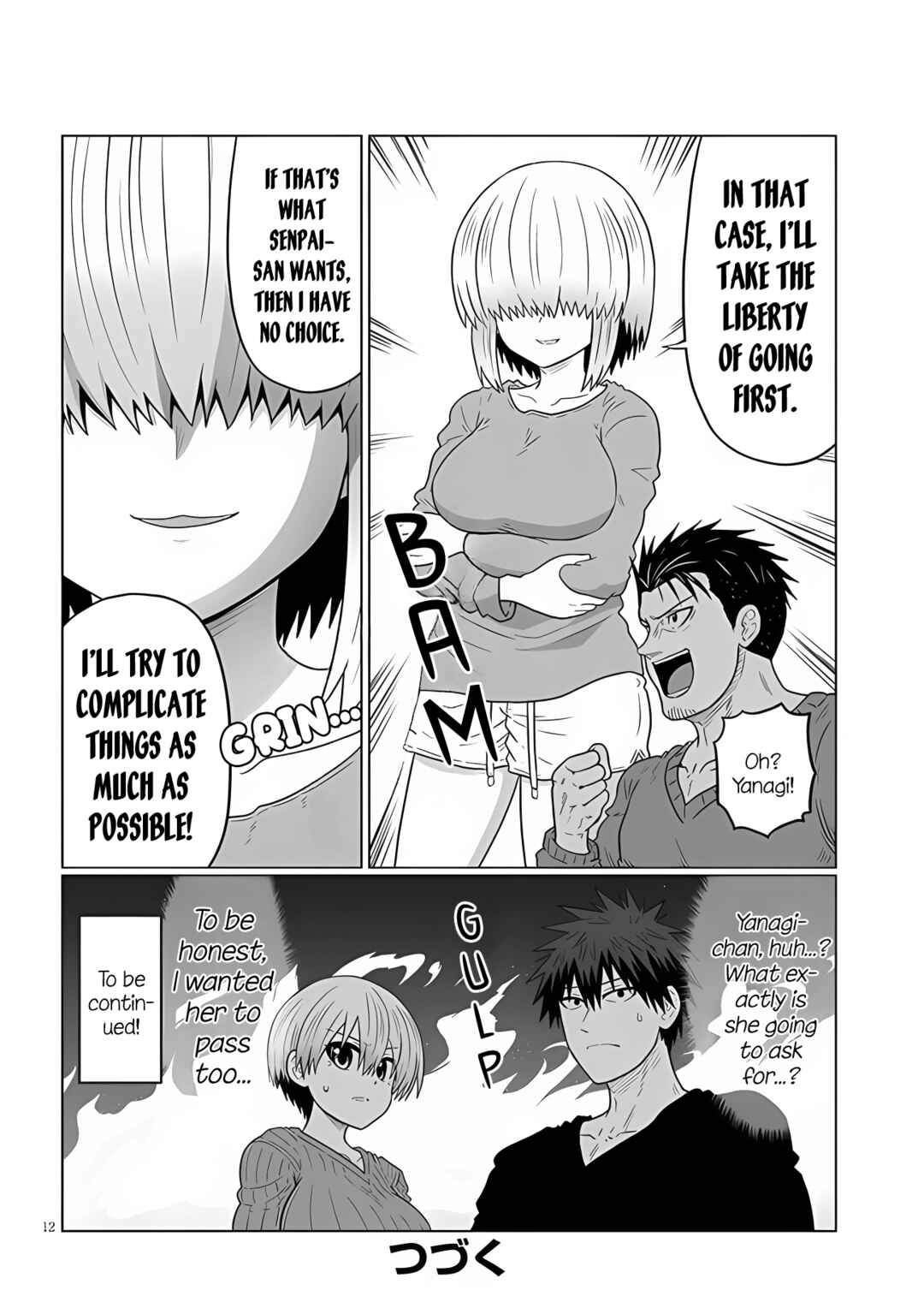 Page 12 Chapter 109 Uzaki-chan wa Asobitai!