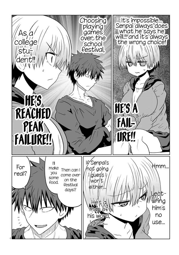 Page 4 Chapter 40 Uzaki-chan wa Asobitai!