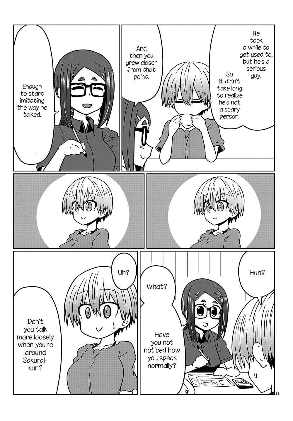 Page 11 Chapter 30 Uzaki-chan wa Asobitai!