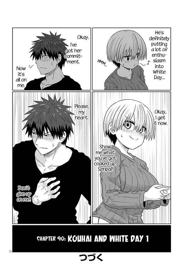 Page 14 Chapter 90 Uzaki-chan wa Asobitai!
