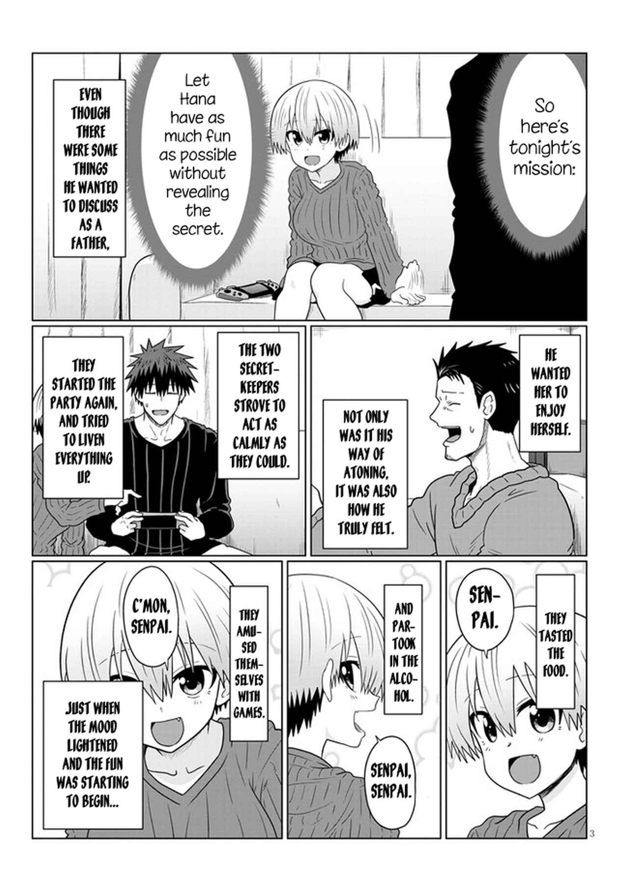 Page 3 Chapter 66 Uzaki-chan wa Asobitai!