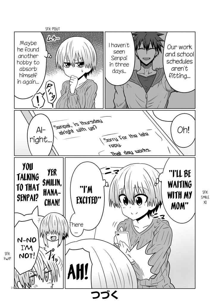 Page 14 Chapter 49 Uzaki-chan wa Asobitai!