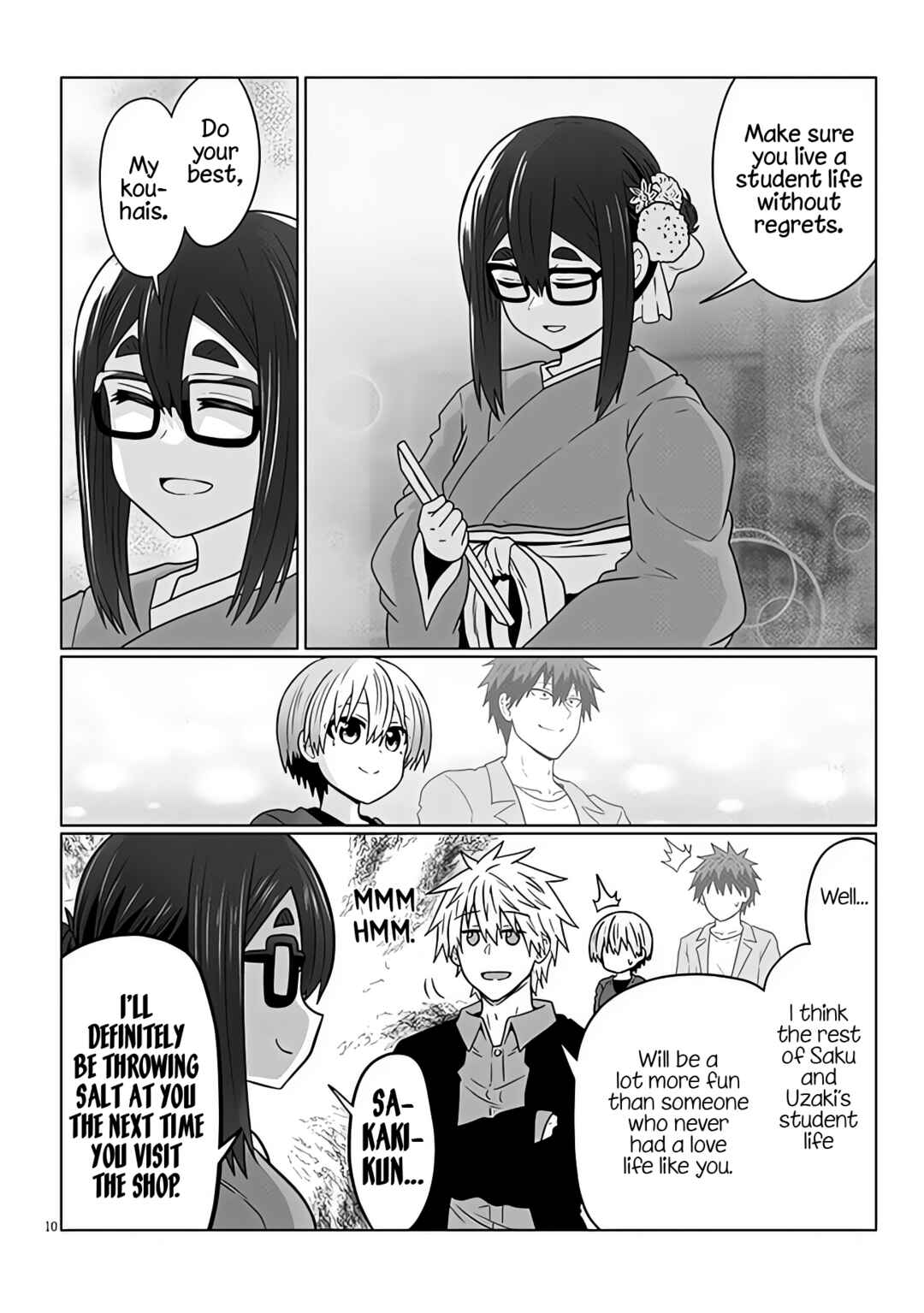 Page 10 Chapter 95 Uzaki-chan wa Asobitai!