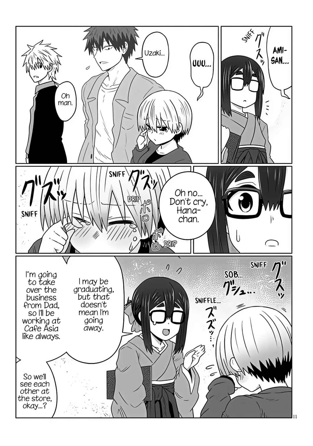 Page 11 Chapter 95 Uzaki-chan wa Asobitai!