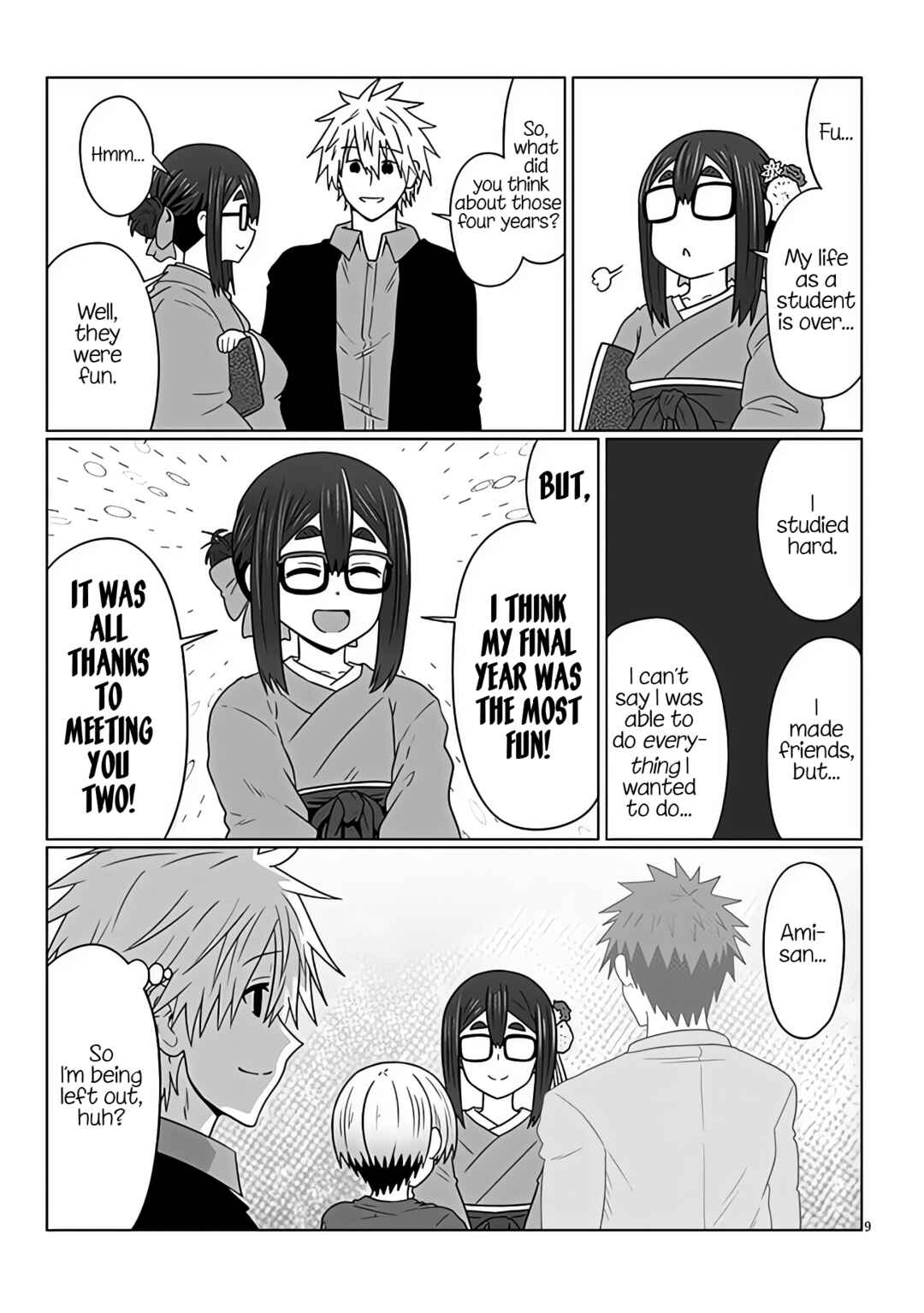 Page 9 Chapter 95 Uzaki-chan wa Asobitai!