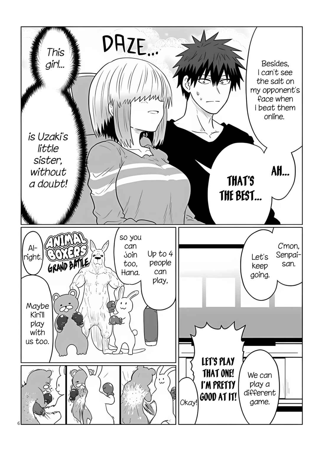 Page 6 Chapter 110 Uzaki-chan wa Asobitai!