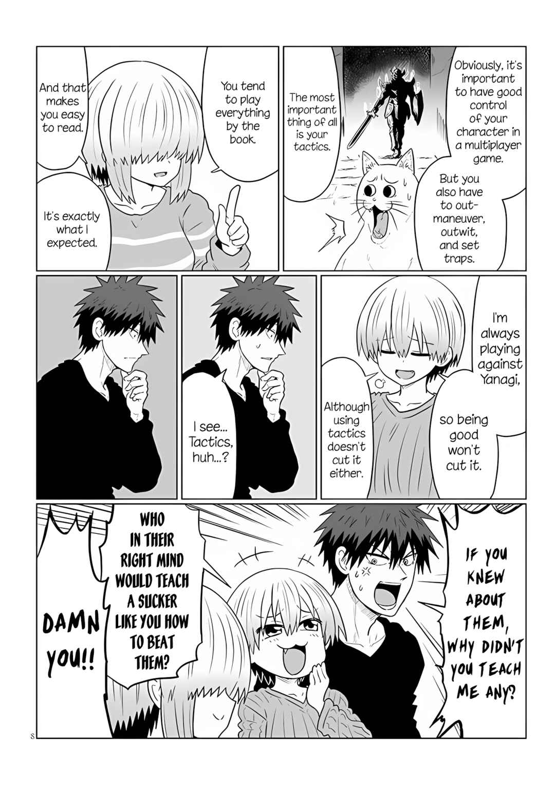 Page 8 Chapter 110 Uzaki-chan wa Asobitai!