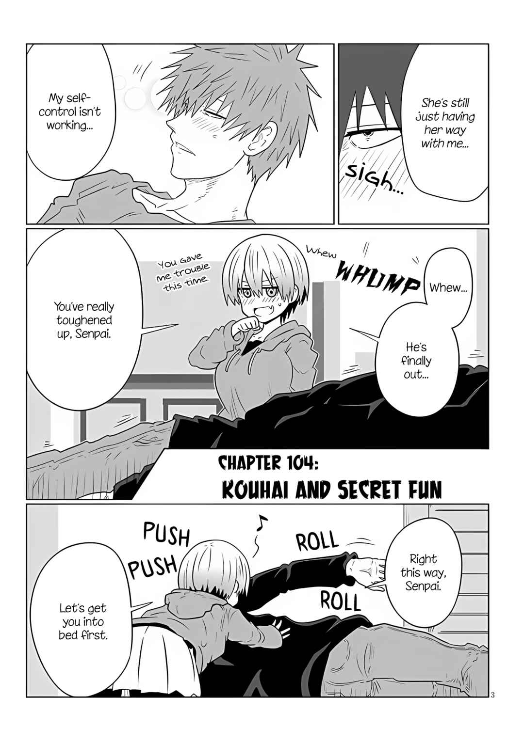 Page 3 Chapter 104 Uzaki-chan wa Asobitai!