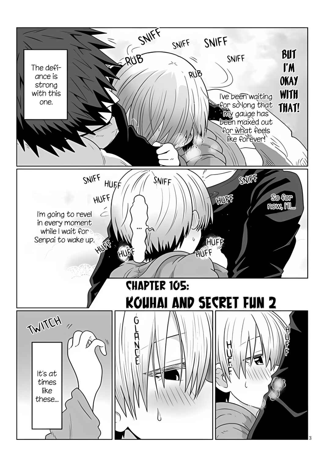 Page 3 Chapter 105 Uzaki-chan wa Asobitai!
