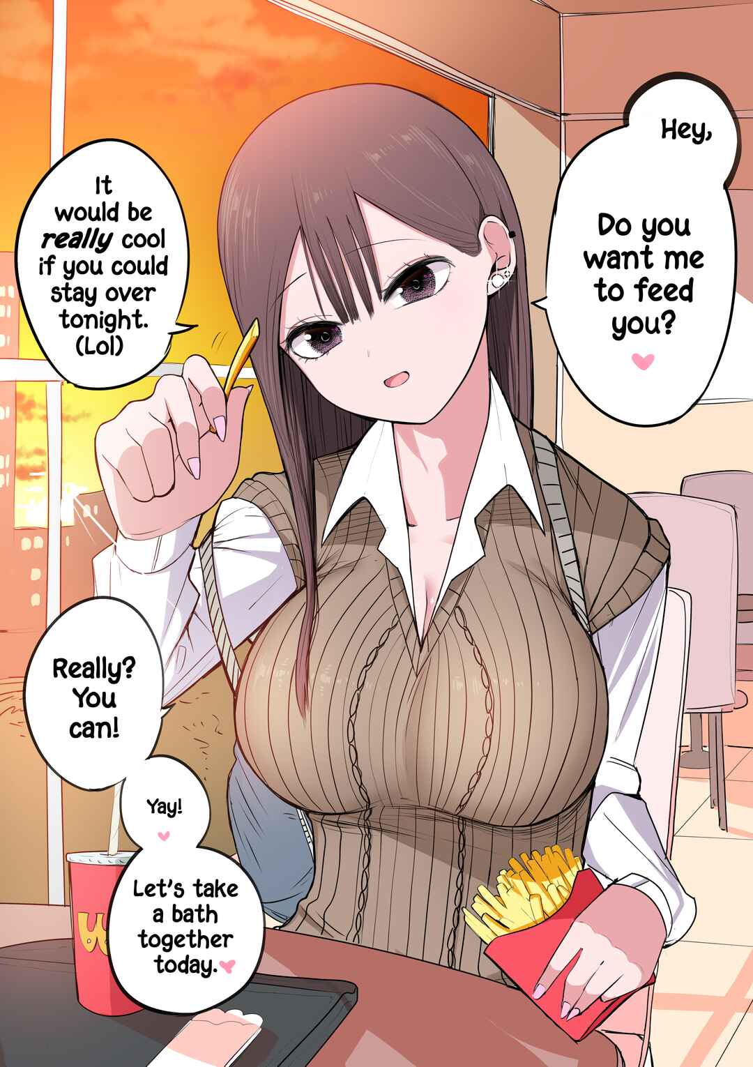 Page 1 Chapter 8 Tookago ni Menhera ni Naru Gyaru