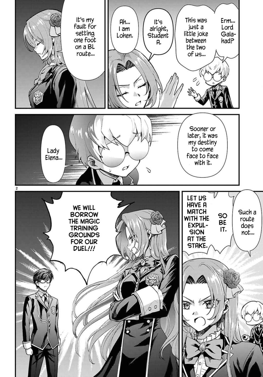 Page 2 Chapter 10 Danshi Koukousei, Otome Game no Akuyaku Reijou ni Tensei Suru.