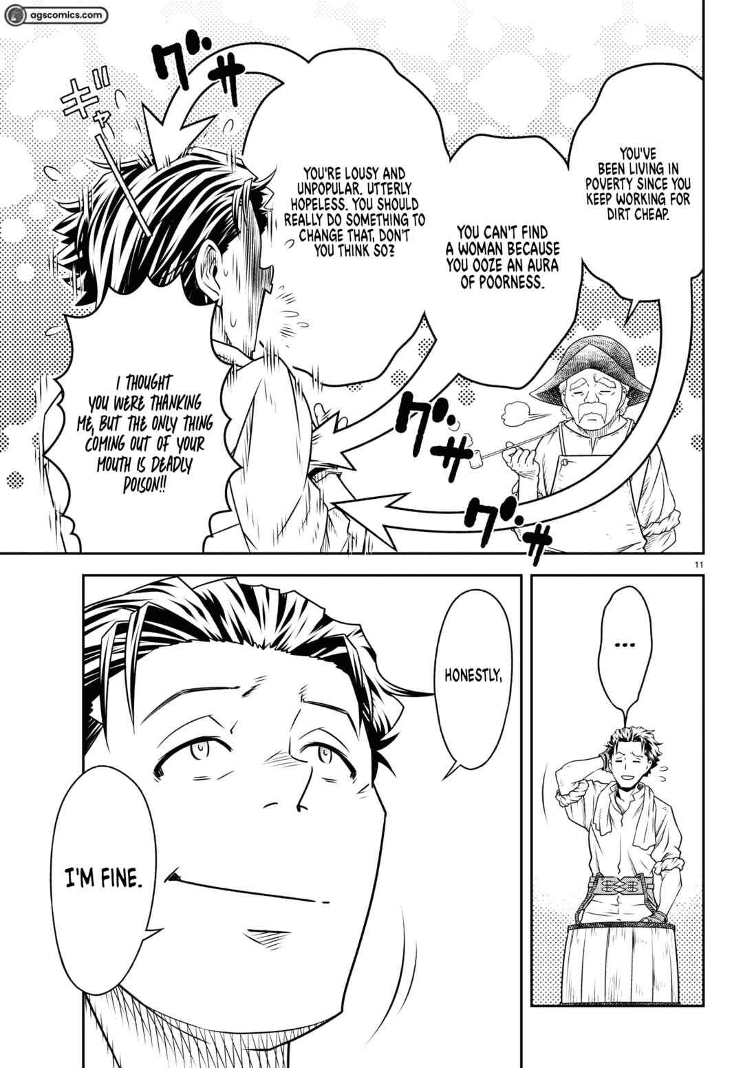 Page 11 Chapter 1 Unsouya no Ossan ga Nazeka Fukugyou de Zettai Muteki Kenshi wo Tsutomeru Koto ni ~Saenai Jinsei wo Okutteta Ore ga Maou Toubatsu no Kirifuda ni?~