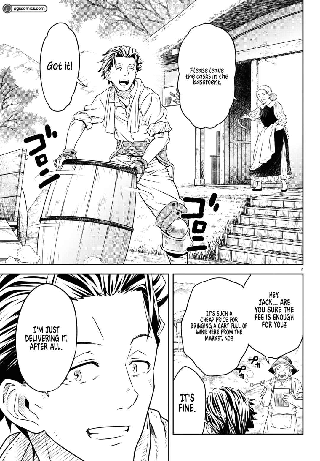 Page 9 Chapter 1 Unsouya no Ossan ga Nazeka Fukugyou de Zettai Muteki Kenshi wo Tsutomeru Koto ni ~Saenai Jinsei wo Okutteta Ore ga Maou Toubatsu no Kirifuda ni?~