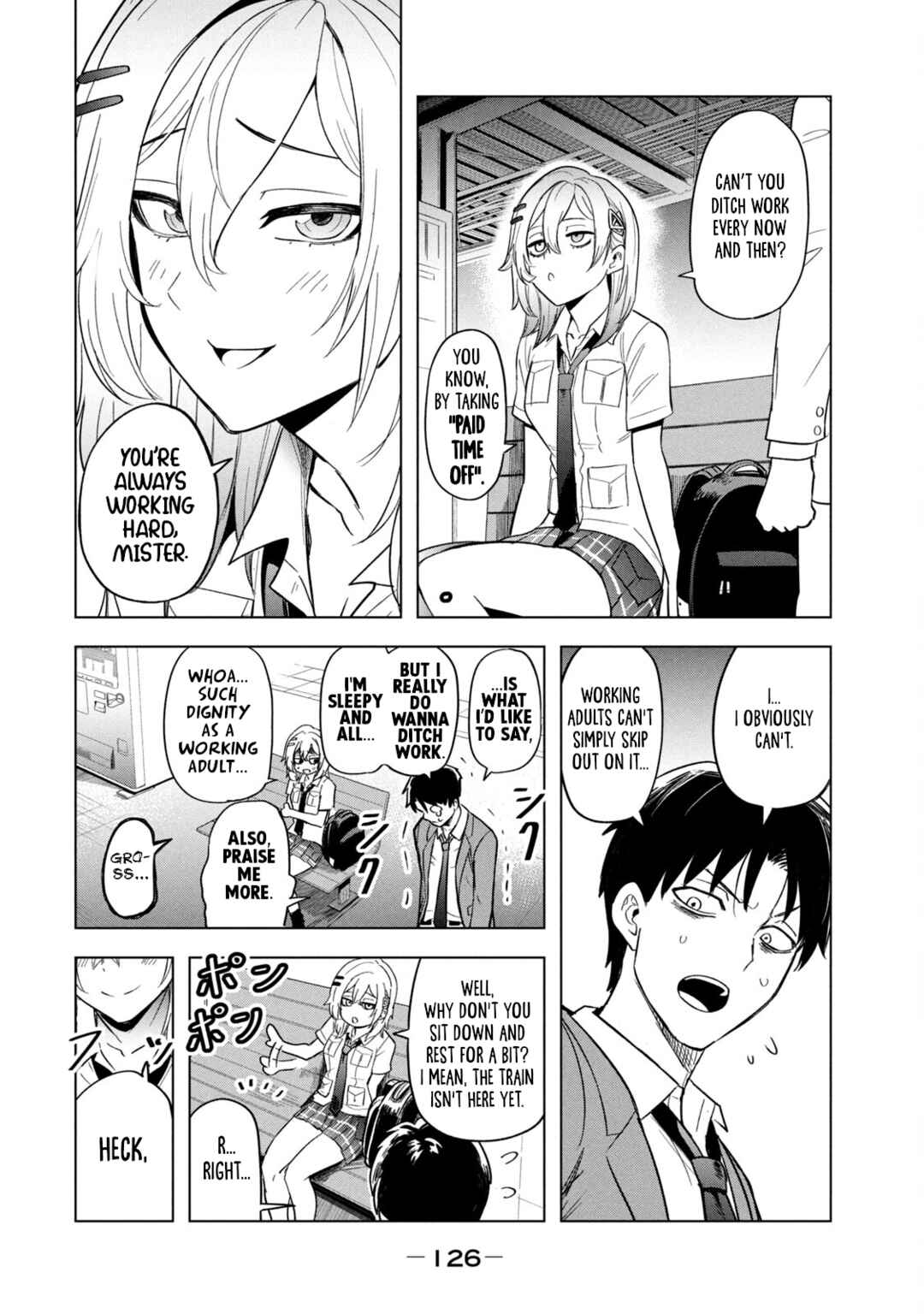 Page 8 Chapter 8 Asa no Tsuukin Densha de, Yatara to Hanashikakete Kuru Joshikousei.