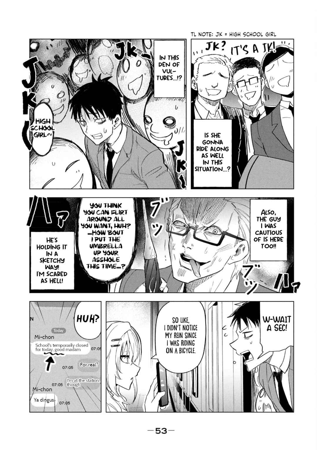 Page 13 Chapter 3 Asa no Tsuukin Densha de, Yatara to Hanashikakete Kuru Joshikousei.
